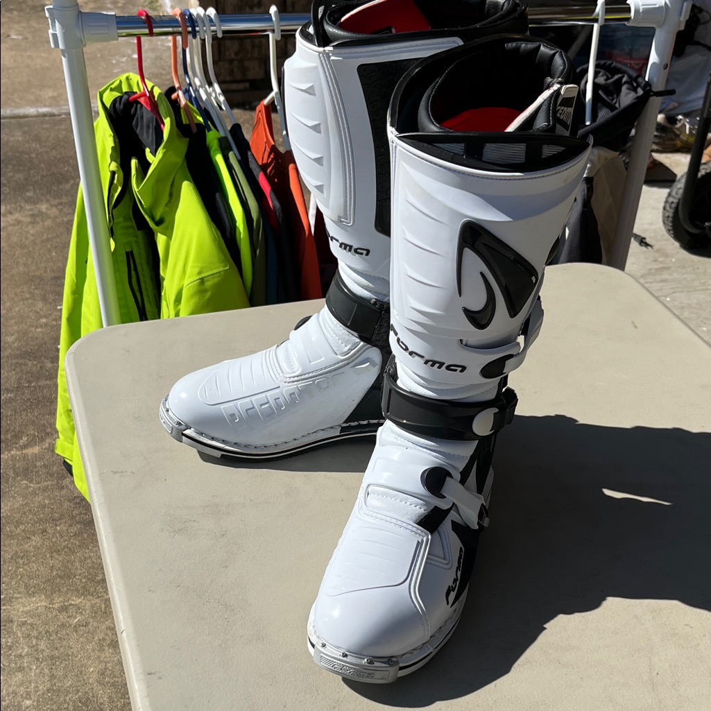 Forma Predator White Motorcycle Boots